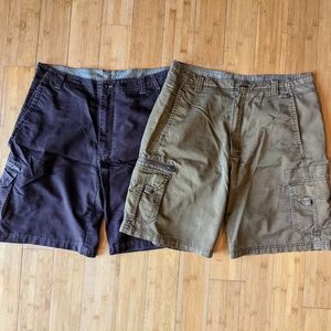 REI Cargo Shorts Men's 34 Brown Khaki